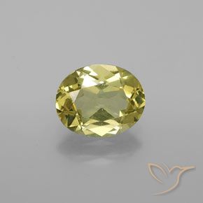 1.73ct 天然 中黄色 磷灰石, 椭圆形, VS