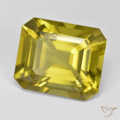 13.92ct 天然 淡黄色 磷灰石, 祖母绿式切割, VS