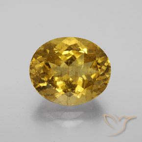 7.36ct 天然 棕金色 磷灰石, 椭圆形, VS-SI