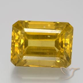 20.43ct 天然 黄棕色 磷灰石, 祖母绿式切割, VS-SI