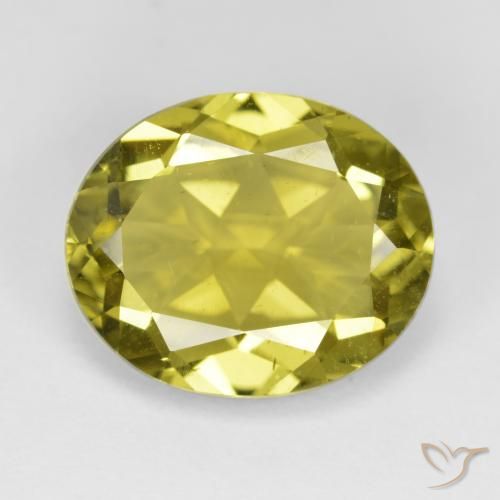 7.19ct 天然 淡黄色 磷灰石, 椭圆形, VS