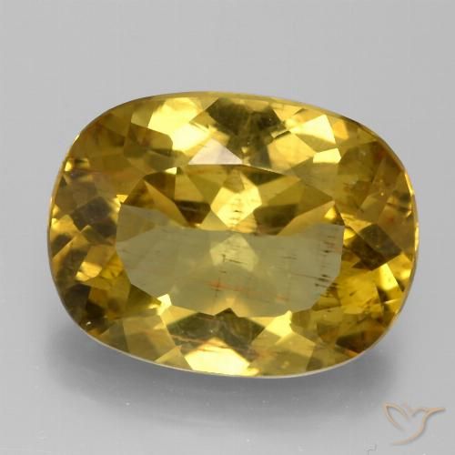 7.92ct 天然 金棕色 磷灰石, 软垫, VS-SI