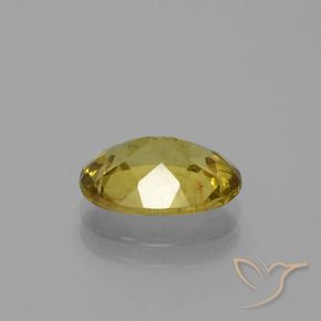 2.76克拉天然黄色磷灰石，椭圆形切割，11.1×8.1毫米，SI