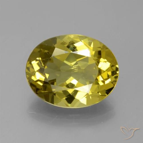 6.66ct 天然 棕黄色 磷灰石, 椭圆形, VS
