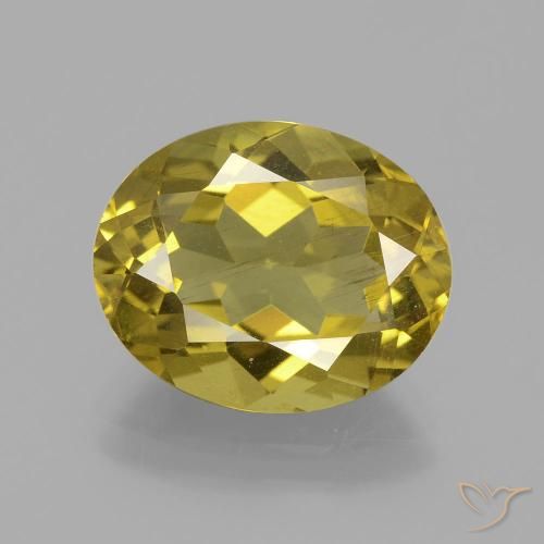 5.95ct 天然 秋黄 磷灰石, 椭圆形, VS