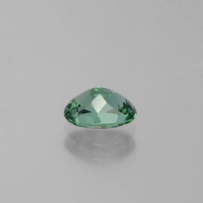 0.82克拉天然绿色磷灰石，椭圆形切割，6.8×5毫米，VVS-VS