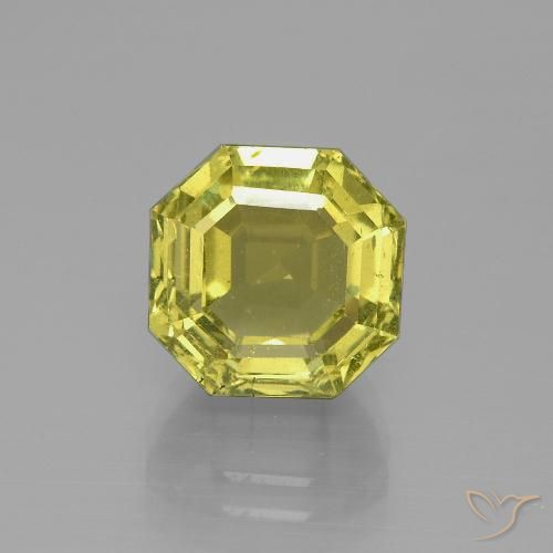 7.51ct 天然 绿黄色 磷灰石, 祖母绿式切割, VS
