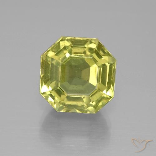 7.91ct 天然 淡黄色 磷灰石, 祖母绿式切割, VS