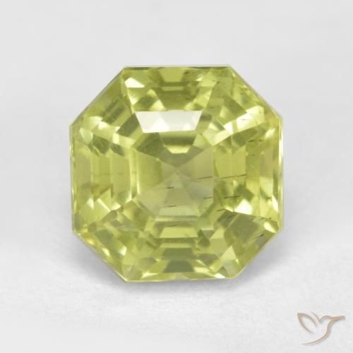 3.03ct 天然 淡黄色 磷灰石, 祖母绿式切割, VS