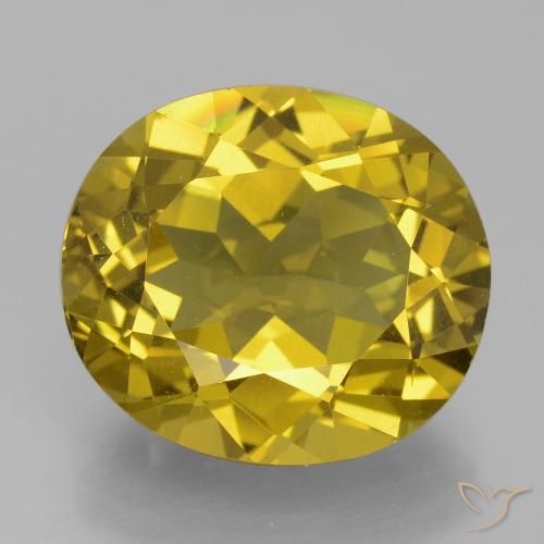 13.86ct 天然 棕黄色 磷灰石, 椭圆形, VS