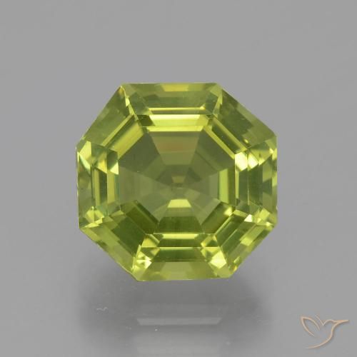 3.54ct 天然 黄绿色 磷灰石, 祖母绿式切割, VVS-VS