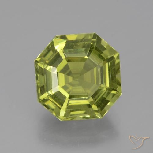 5.01ct 天然 Medium Light Green 磷灰石, 祖母绿式切割, VS