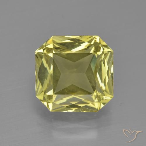 3.54ct 天然 中黄色 磷灰石, 祖母绿式切割, VS
