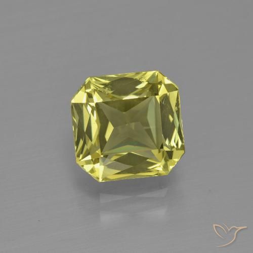 2.14ct 天然 中黄色 磷灰石, 祖母绿式切割, VVS-VS
