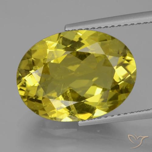 8.52ct 天然 深黄色 磷灰石, 椭圆形, VS-SI