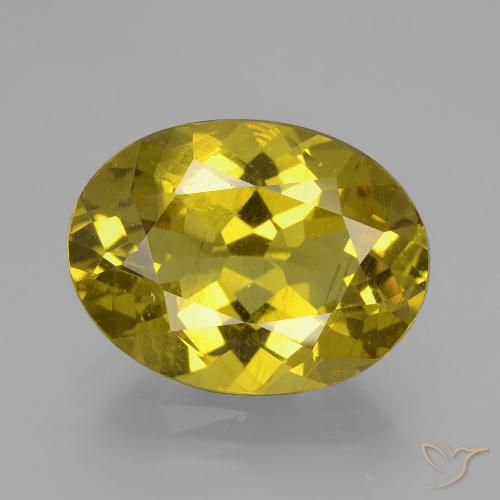 8.20ct 天然 秋黄 磷灰石, 椭圆形, VS-SI