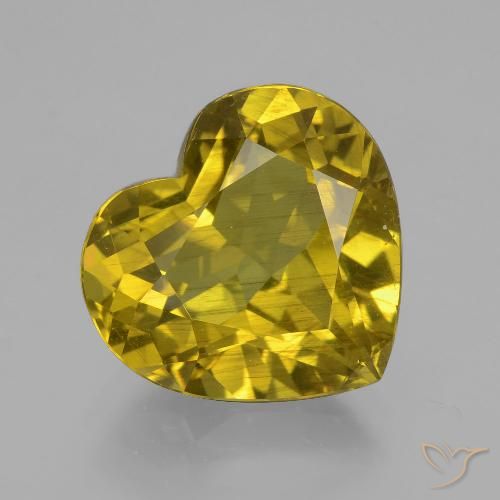 8.82ct 天然 第戎黄 磷灰石, 心形, VS