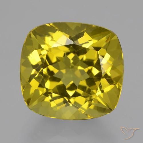 13.71ct 天然 金黄色 磷灰石, 软垫, VS
