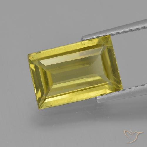 2.99ct 天然 中浅黄色 磷灰石, 狭长方形, VS