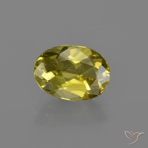 1.91ct 天然 淡黄色 磷灰石, 椭圆形, VS-SI