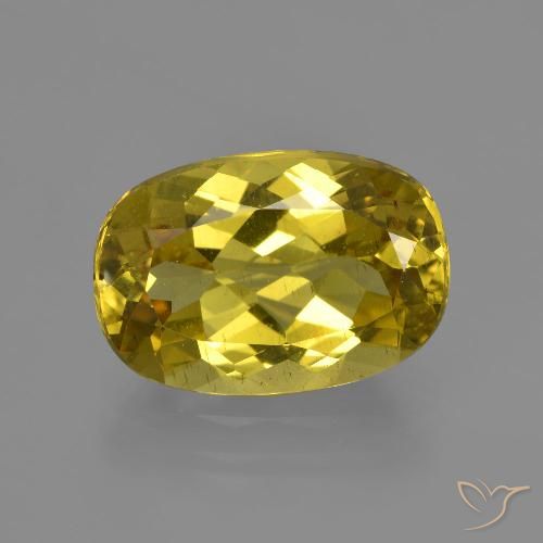 4.31ct 天然 秋黄 磷灰石, 椭圆形, VS