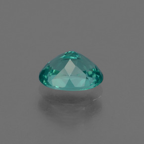 0.97克拉天然绿色磷灰石，椭圆形切割，7×5.3毫米，VVS-VS