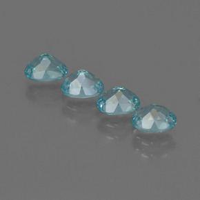 天然磷灰石，椭圆形切割，5.1×4.1毫米，VS