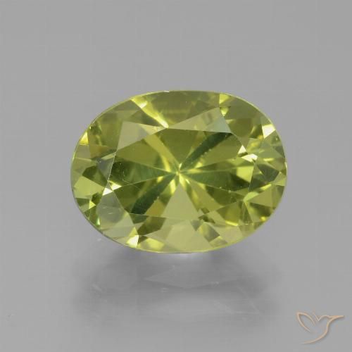 3.53ct 天然 Medium Light Green 磷灰石, 椭圆形, VVS-VS