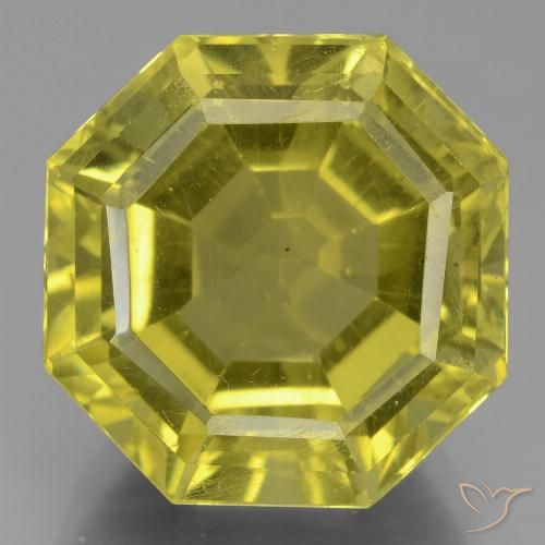 15.89ct 天然 中黄色 磷灰石, 祖母绿式切割, VS