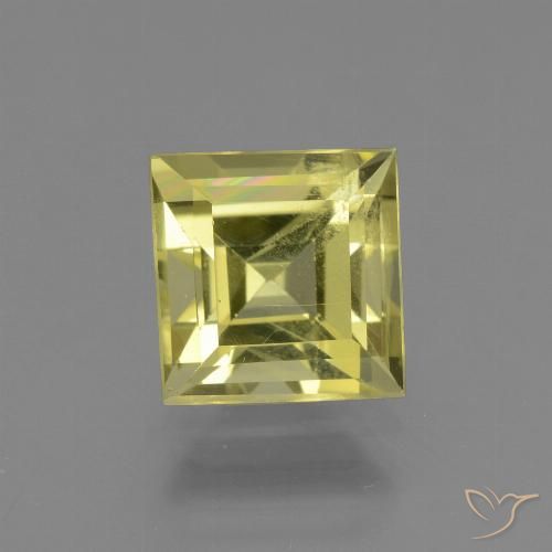 2.95ct 天然 浅玉米黄 磷灰石, 正方形, VS