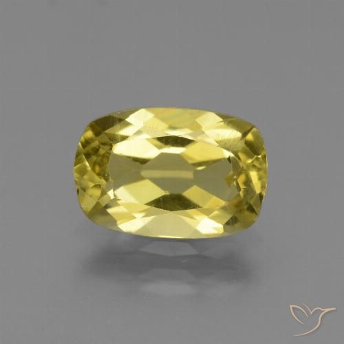 2.01ct 天然 中黄色 磷灰石, 软垫, VS