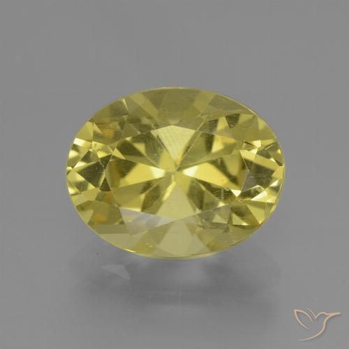 2.54ct 天然 淡黄色 磷灰石, 椭圆形, VS