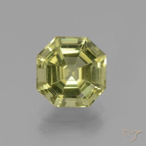 2.73ct 天然 中黄色 磷灰石, 祖母绿式切割, VS