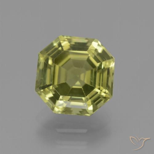 3.21ct 天然 黄绿色 磷灰石, 祖母绿式切割, VVS-VS