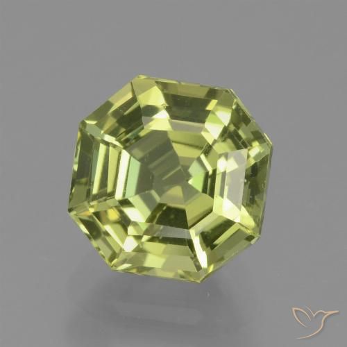2.28ct 天然 中黄色 磷灰石, 祖母绿式切割, VVS-VS