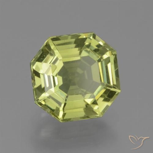1.91ct 天然 黄绿色 磷灰石, 祖母绿式切割, VS