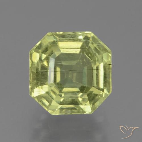 2.24ct 天然 淡黄色 磷灰石, 祖母绿式切割, VS-SI