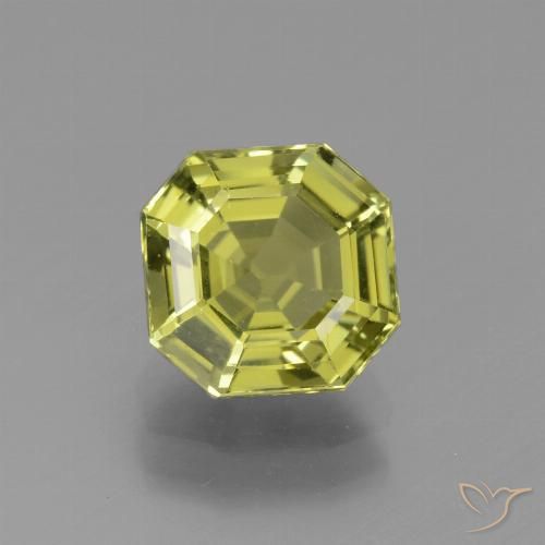 2.68ct 天然 绿黄色 磷灰石, 祖母绿式切割, VVS-VS