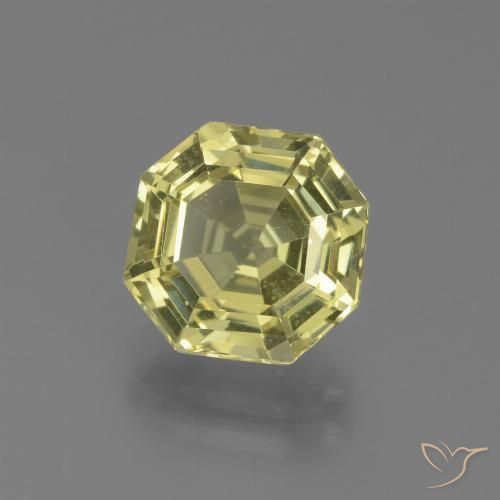 2.85ct 天然 中黄色 磷灰石, 祖母绿式切割, VVS-VS
