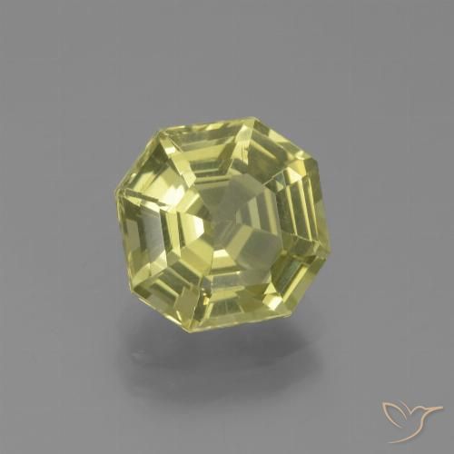 2.49ct 天然 中黄色 磷灰石, 祖母绿式切割, VS
