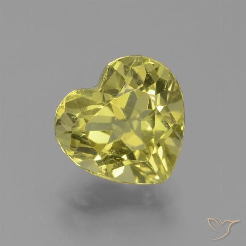 2.27ct 天然 土金 磷灰石, 心形, VVS-VS