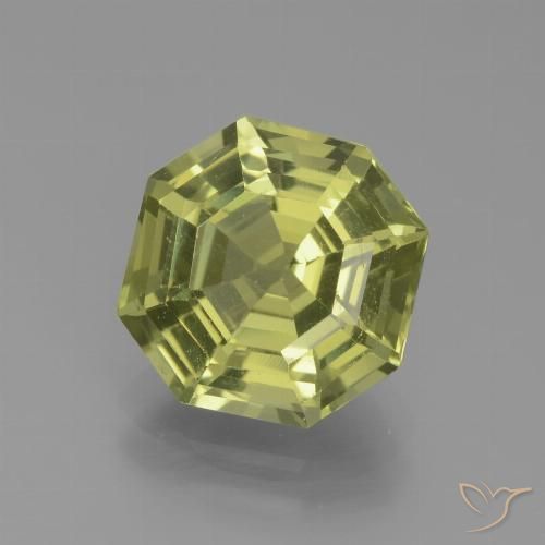 3.85ct 天然 绿黄色 磷灰石, 祖母绿式切割, VVS-VS