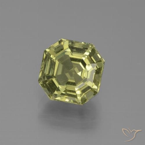 2.47ct 天然 绿黄色 磷灰石, 祖母绿式切割, VS