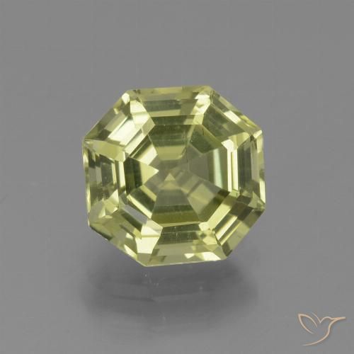 2.27ct 天然 黄绿色 磷灰石, 祖母绿式切割, VS