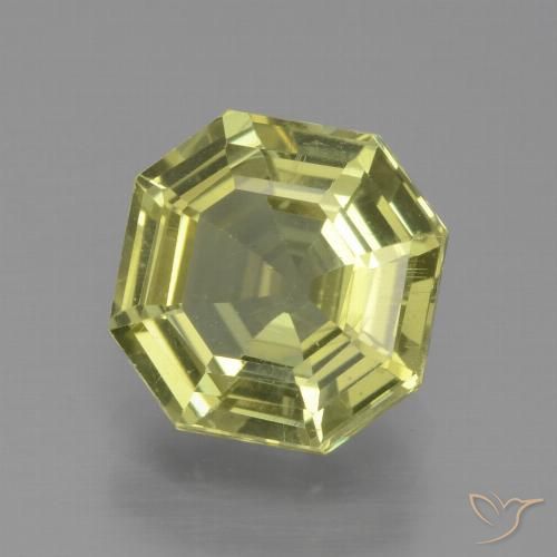 2.15ct 天然 中黄色 磷灰石, 祖母绿式切割, VS