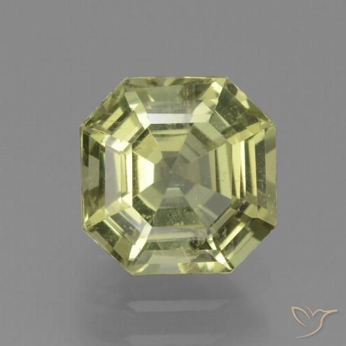 2.23ct 天然 中黄色 磷灰石, 祖母绿式切割, VS