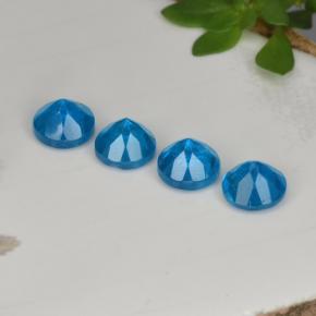 1.27克拉天然磷灰石，圆形切割，VS