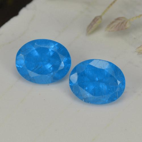 0.75天然磷灰石，椭圆形切割，5.1×4毫米，VS-SI