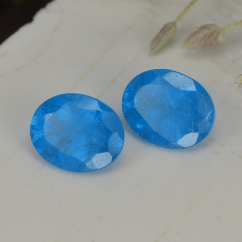0.75天然磷灰石，椭圆形切割，5.1×4毫米，VS-SI