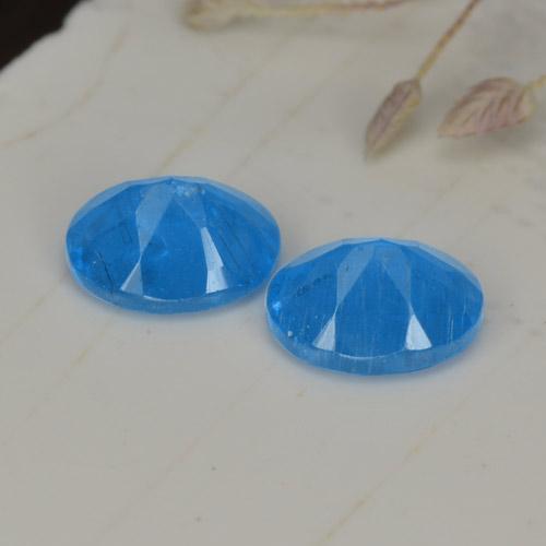 0.75天然磷灰石，椭圆形切割，5.1×4毫米，VS-SI